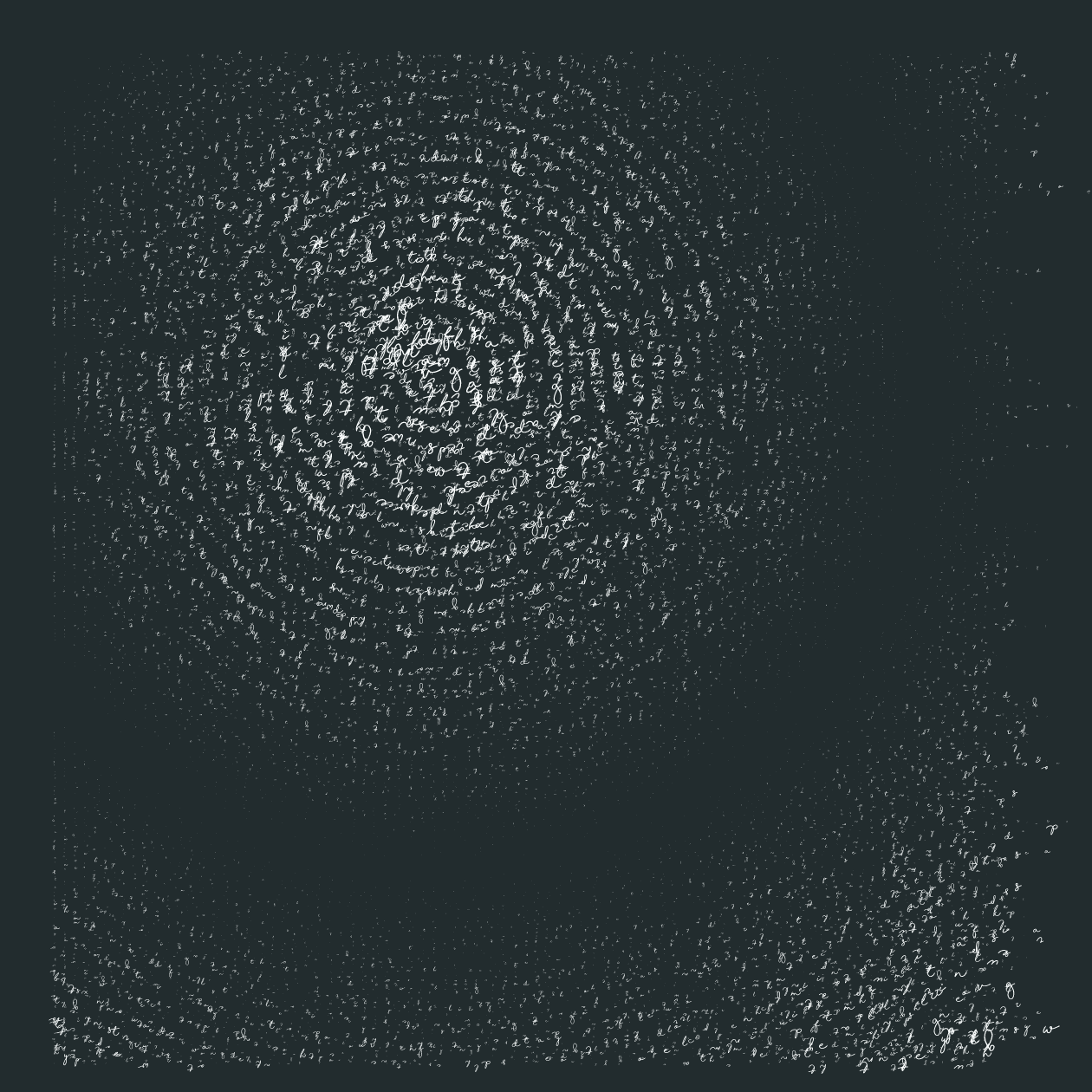 Asemic Writing 1o1 #114 static token preview