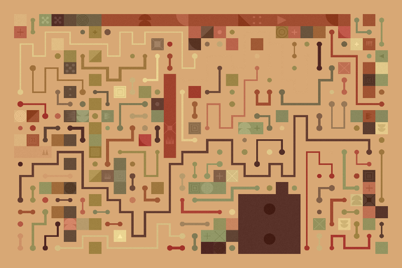 Scattered Pathways #123 static NFT preview