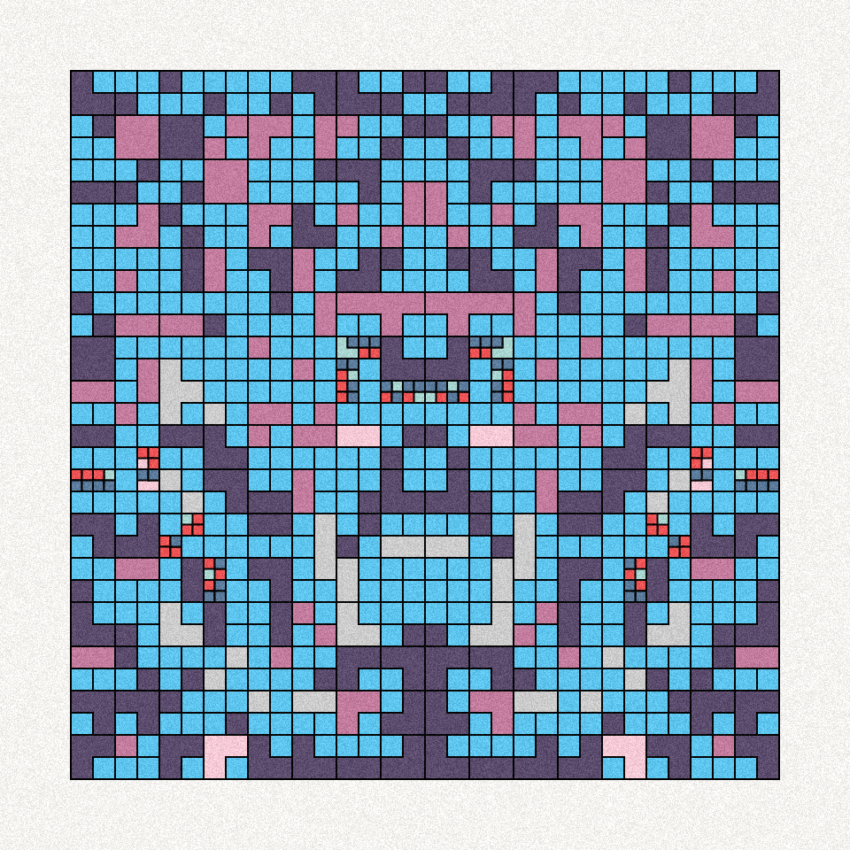 Pixel Blots #58 static NFT preview
