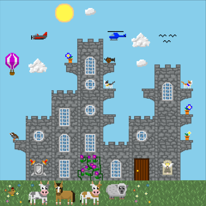 2D Mansion #89 static NFT preview