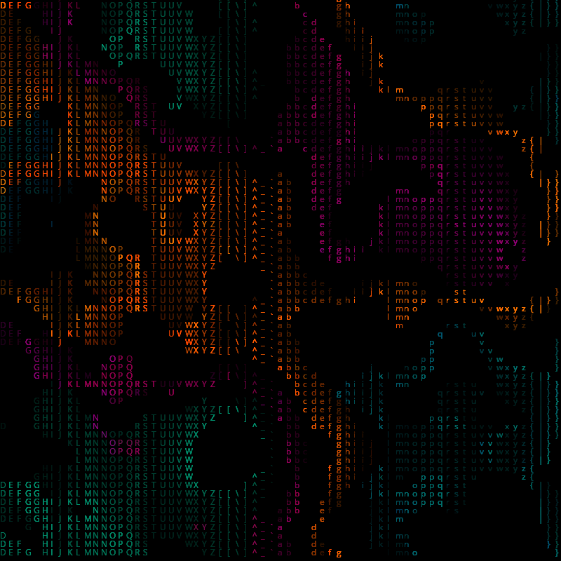 Ascii Noise #73 static NFT preview