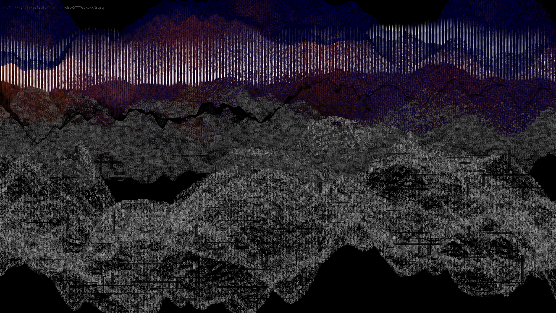 Pixel rain in a data landsacape #77 static token preview