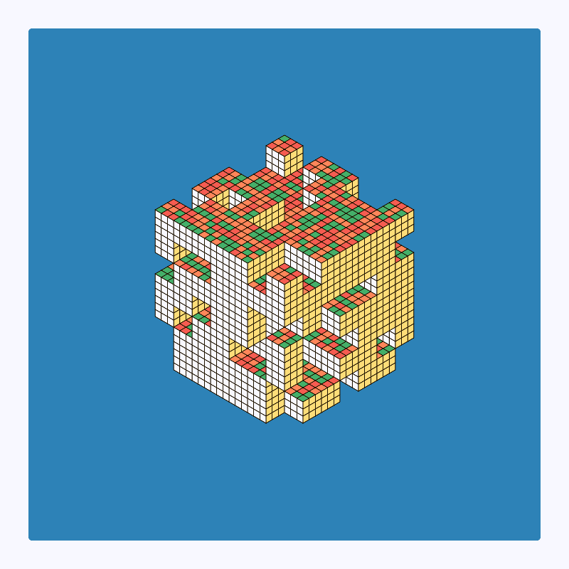 Rubik’s Fortress II #19 static NFT preview