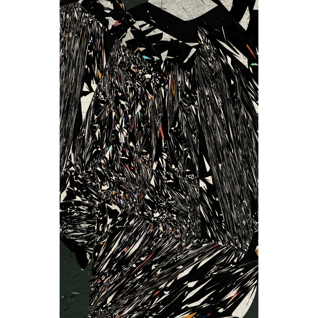 Broken Abstractions in Black #156 static NFT preview