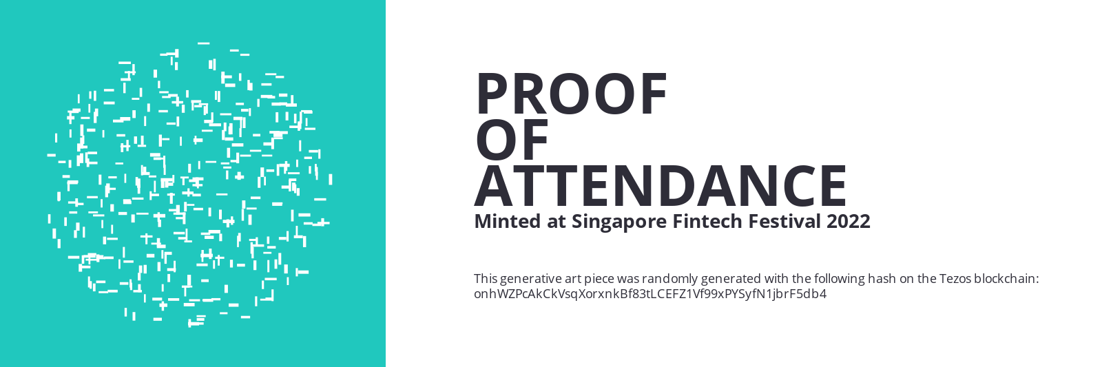SFF2022 Proof of Attendance Token #1302 static token preview