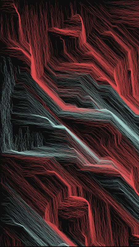 Algoscapes | Rock-face #602 static NFT preview