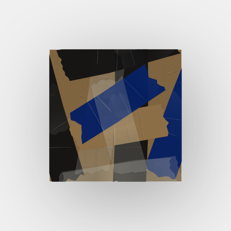 Tape abstract painting 001 #14 static token preview