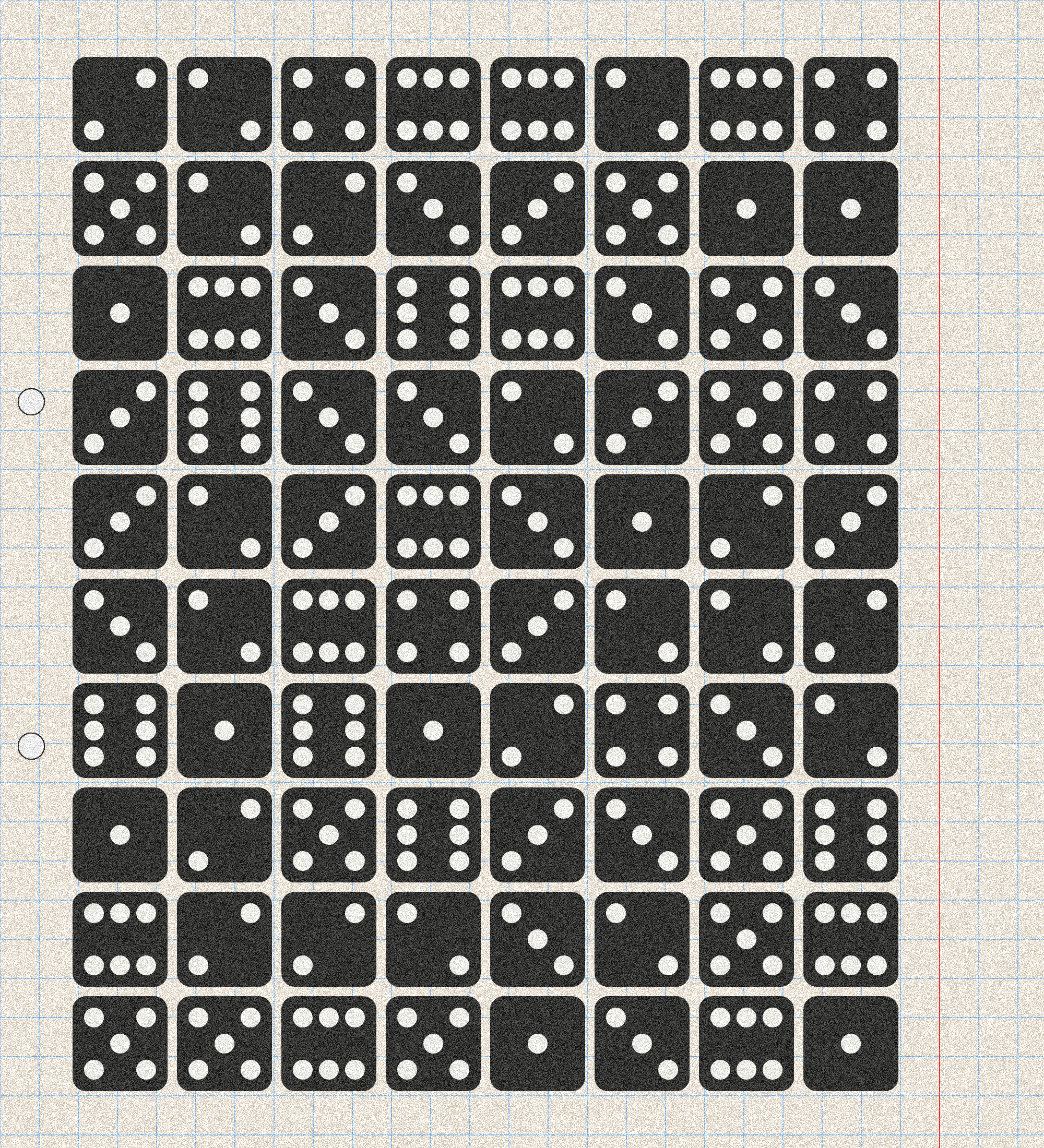 sketchbook page 6: dice roll #42 static token preview