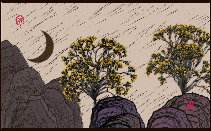 Bloom in the rain #38 static NFT preview
