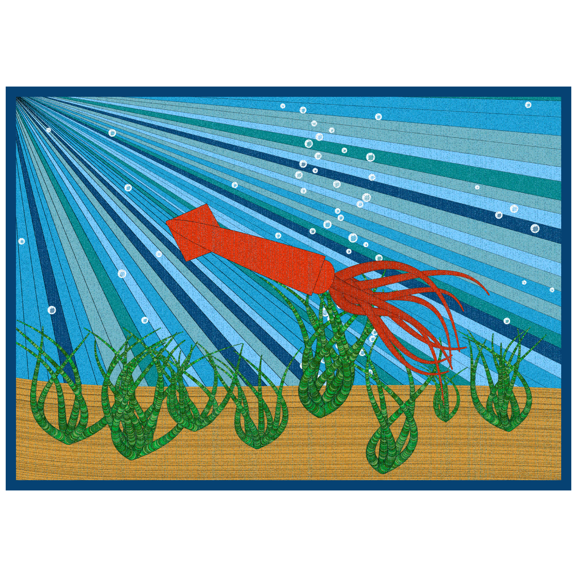 Bézier Aquarium 🦑 #101 static token preview