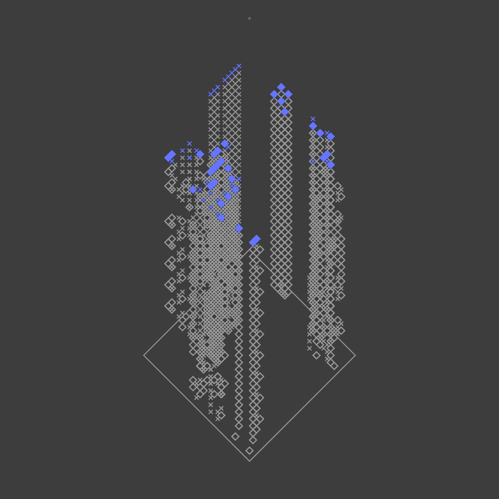 L-2D CA #195 static NFT preview