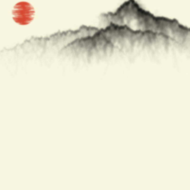 Sumi-E Mountains & Bamboo #39 static token preview