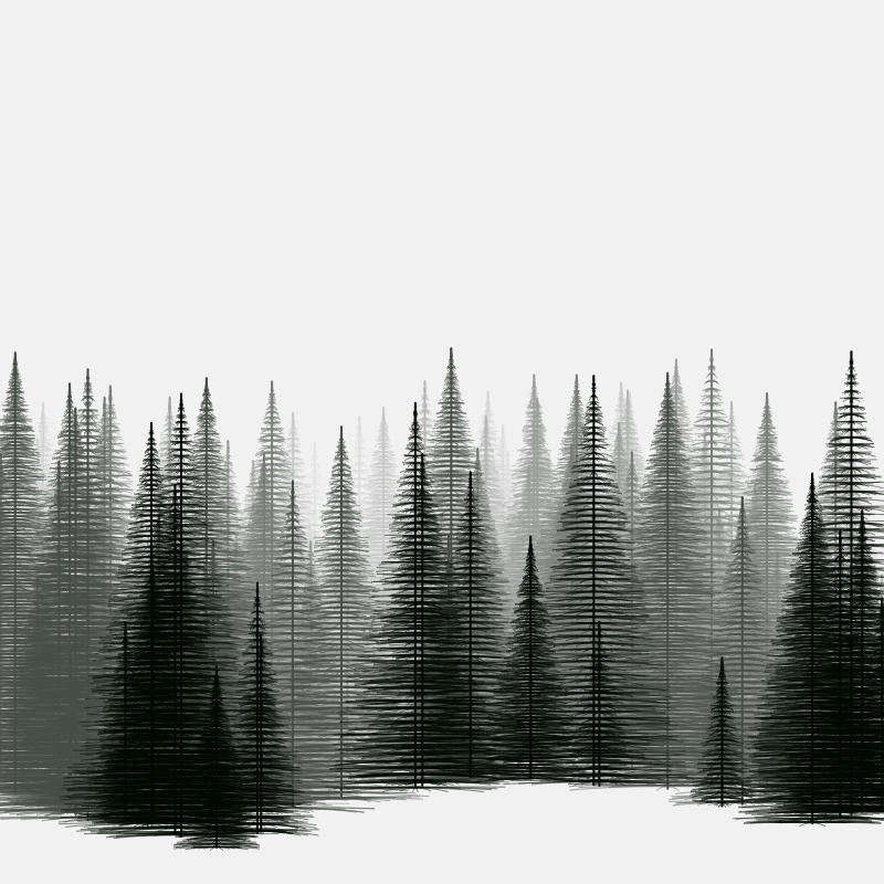 Pine trees in the cold #23 static NFT preview