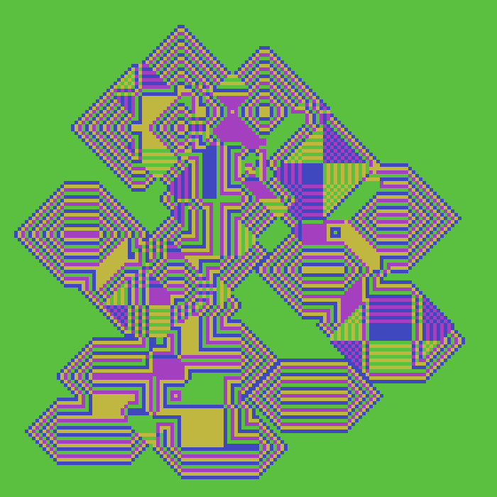Superimposed Octagonal Pyramids #96 static NFT preview