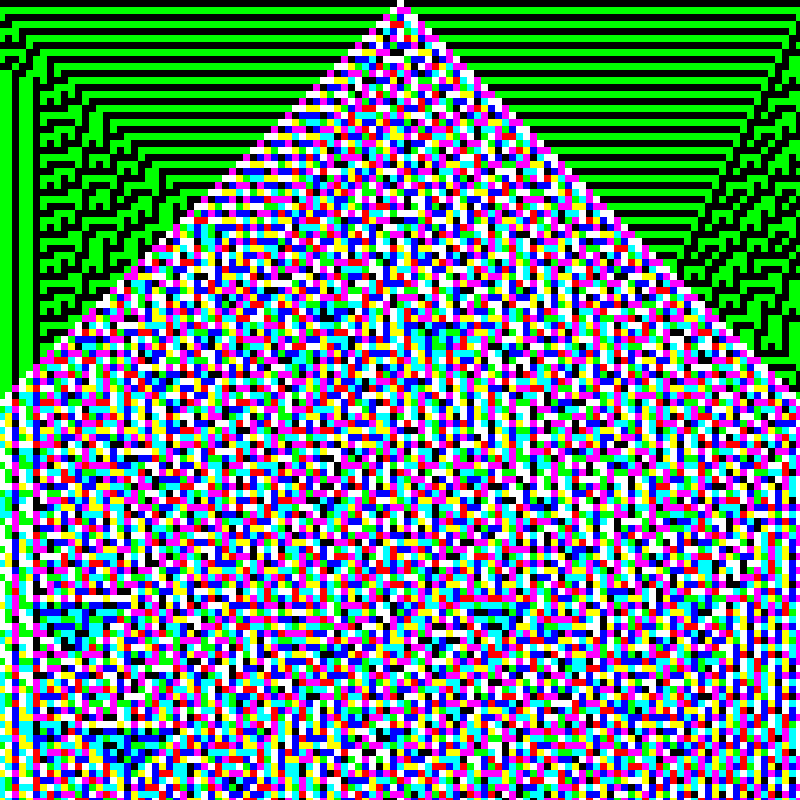 RGB Elementary Cellular Automaton #613 static token preview