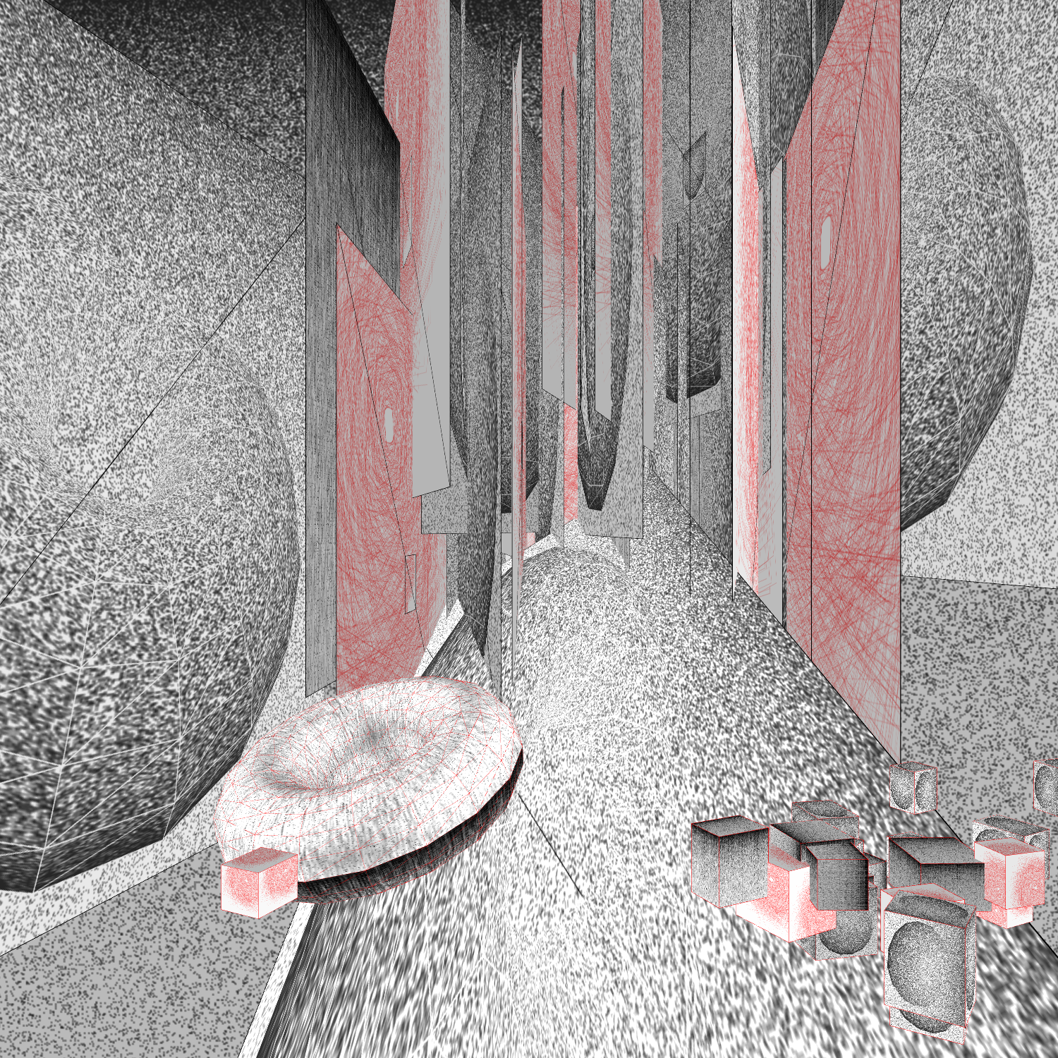 Lost in multidimensional planes #67 static NFT preview