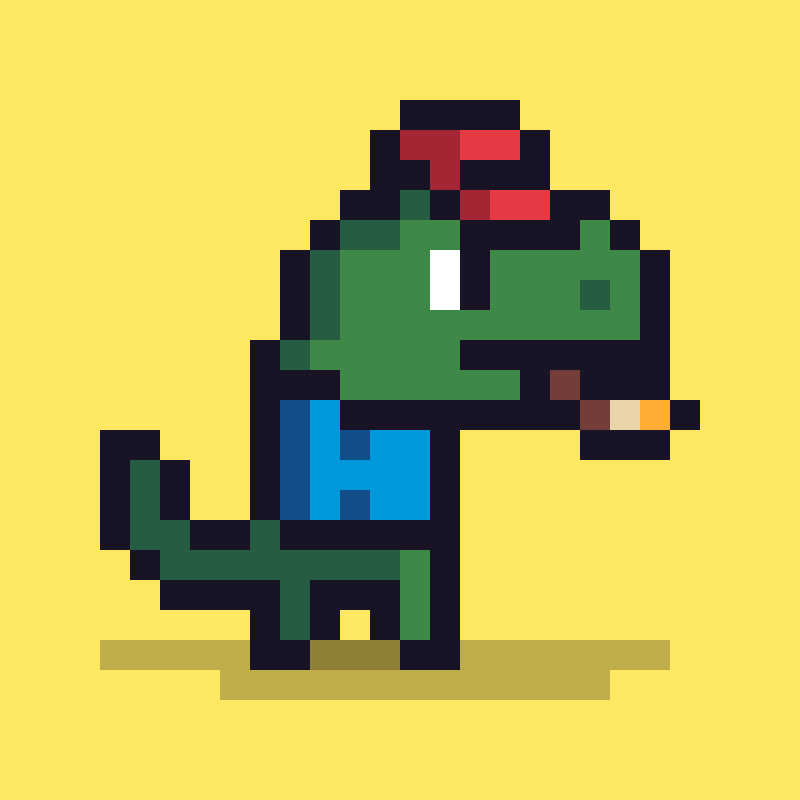 Pixel Dinos #102 static token preview
