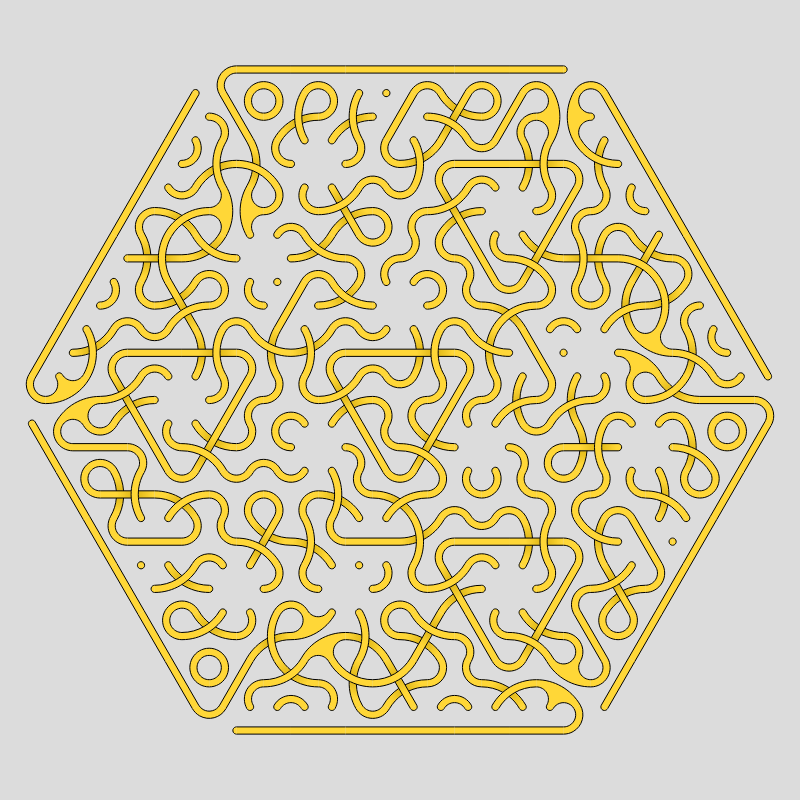 Truchet Threefold Symmetry #44 static token preview