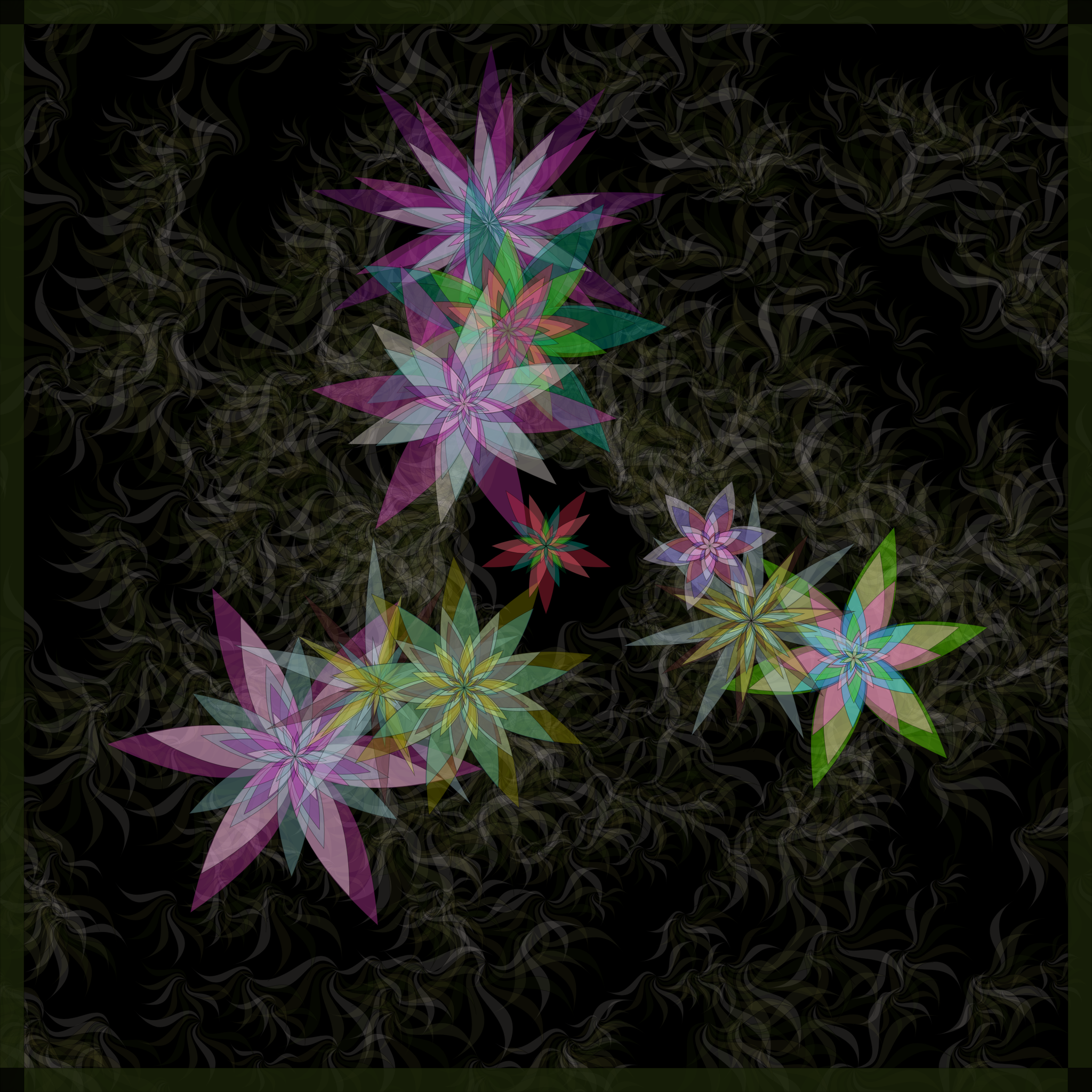 Bezier Garden #142 static NFT preview