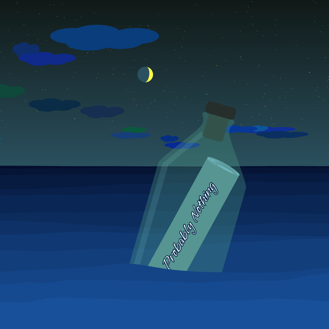 message in the bottle #56 static NFT preview