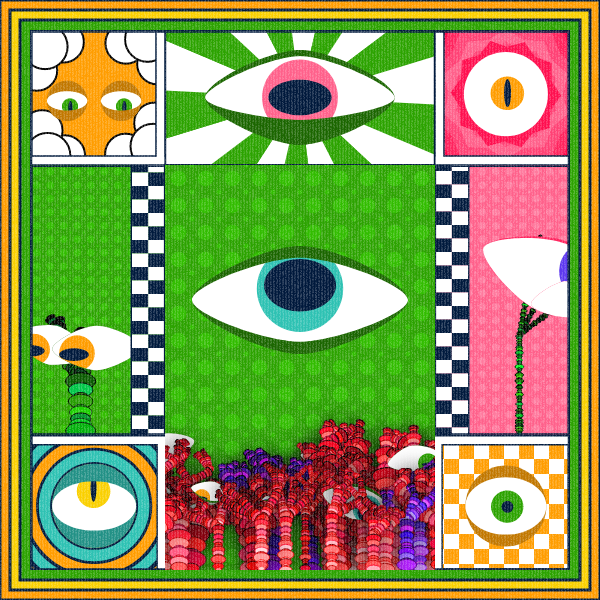 Zebra's Mirror #1 [p5.js] #27 static NFT preview