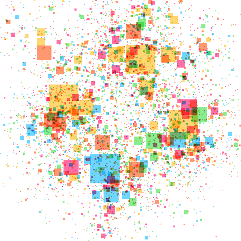 Splashed Squares #1 static token preview