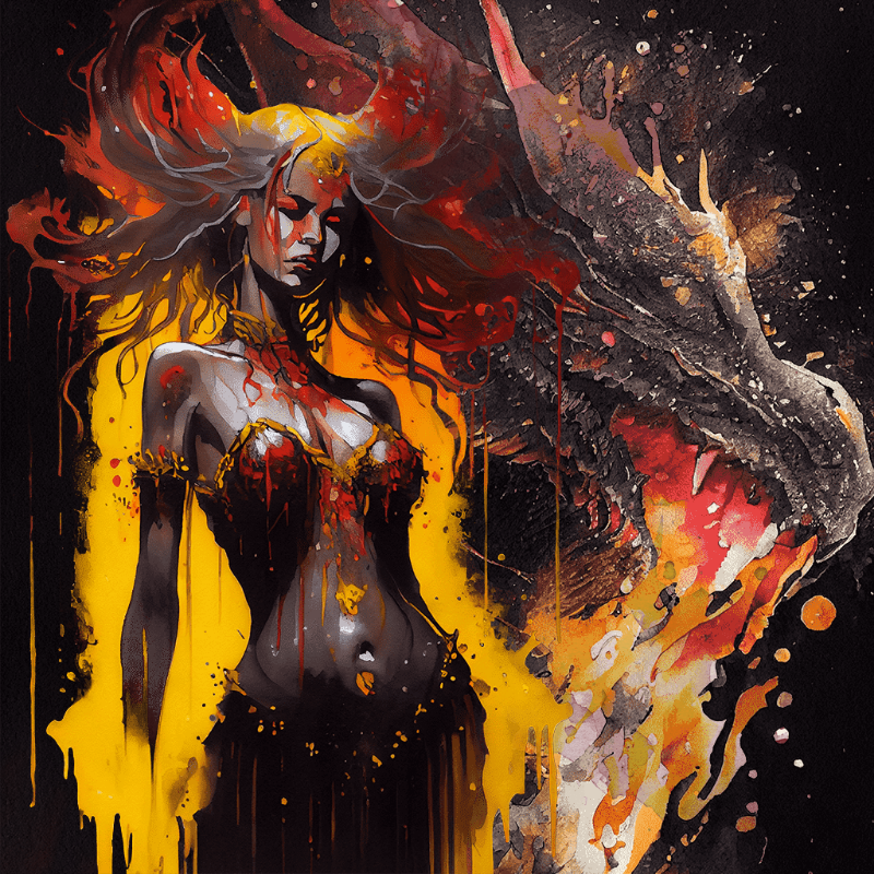 Hera and Dragon #4 static token preview