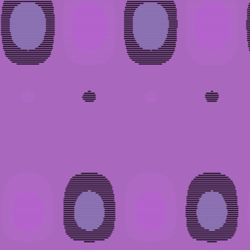 Bubbly 70's TV #2 static token preview