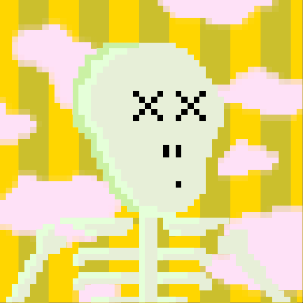 PIXEL SKULLETTI 1 #96 static NFT preview
