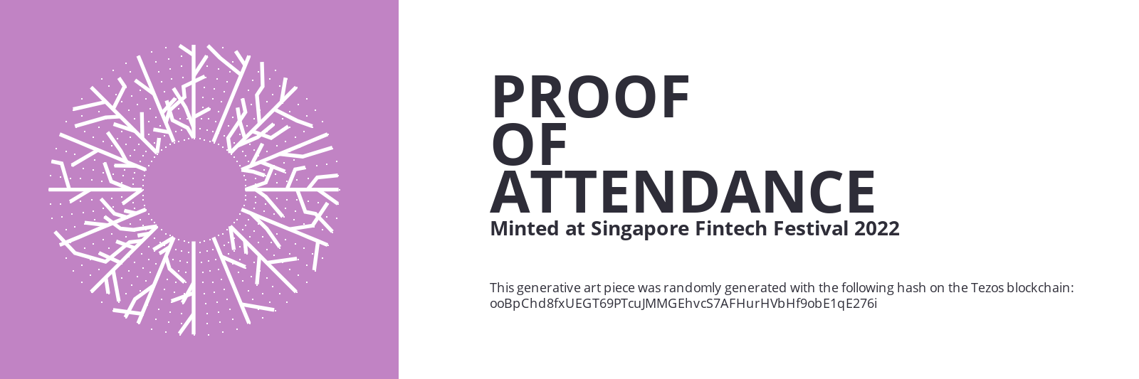 SFF2022 Proof of Attendance Token #2403 static token preview