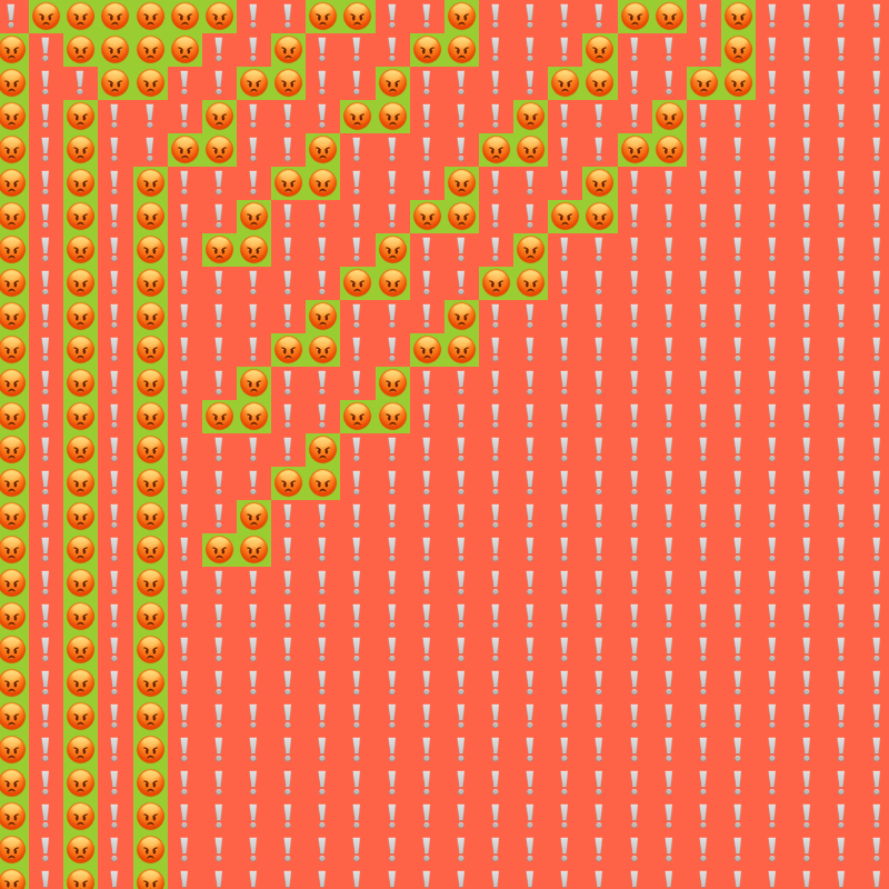 Elementary Cellular Emoji Automata #805 static NFT preview