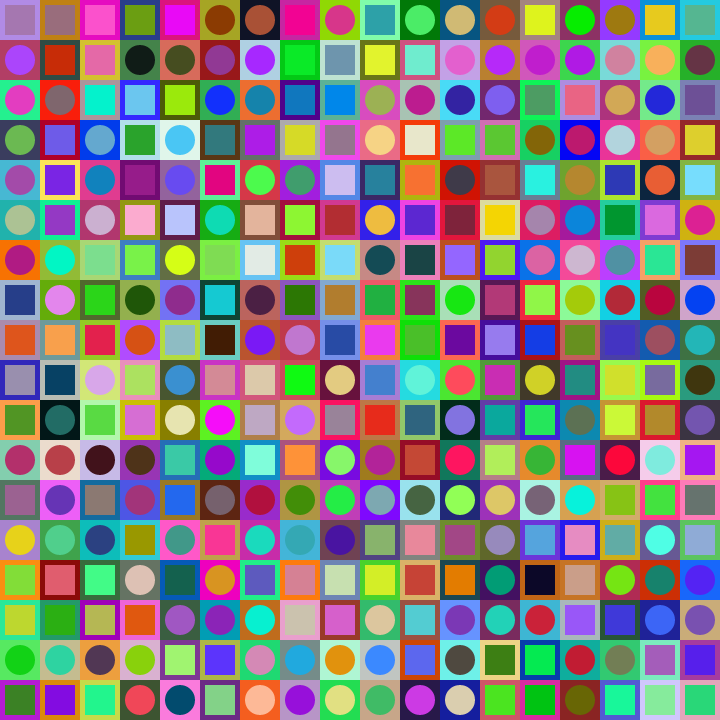 Square Dot Composition #247 static token preview