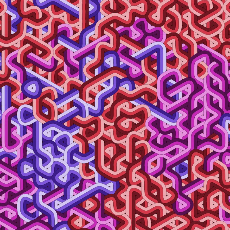 Bézier Truchet #53 static token preview