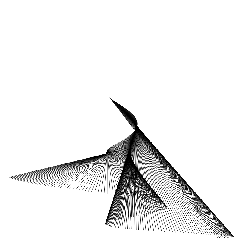 Sinus Cosinus #N Black on White #8 static token preview