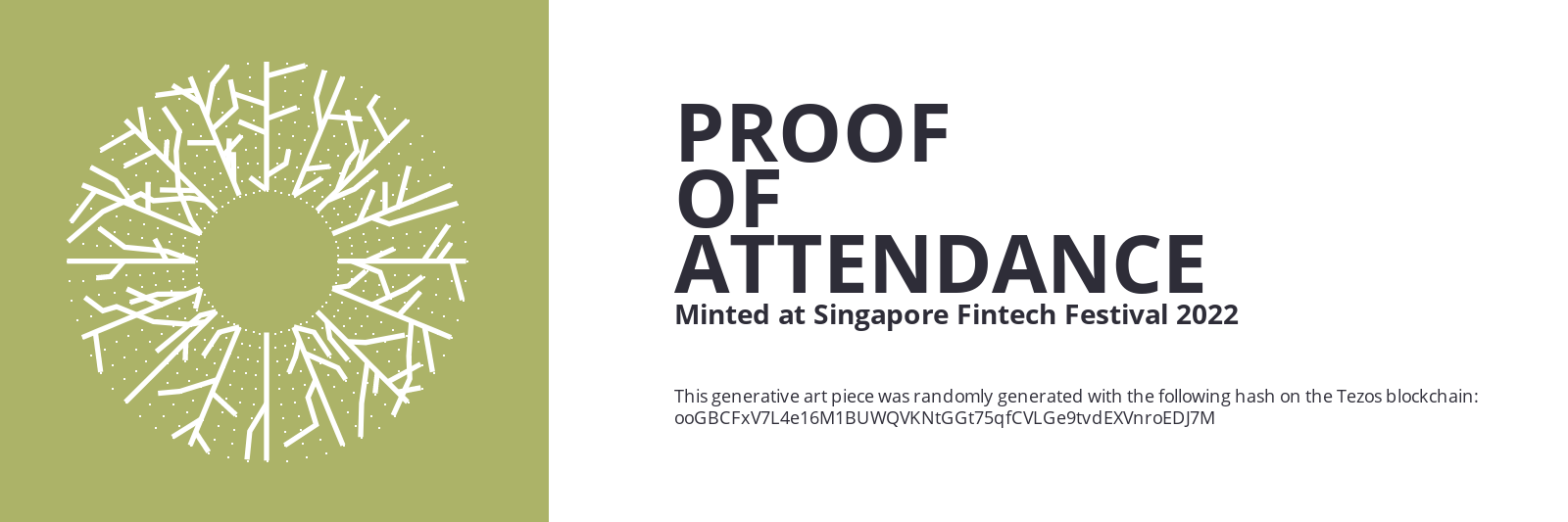 SFF2022 Proof of Attendance Token #706 static token preview