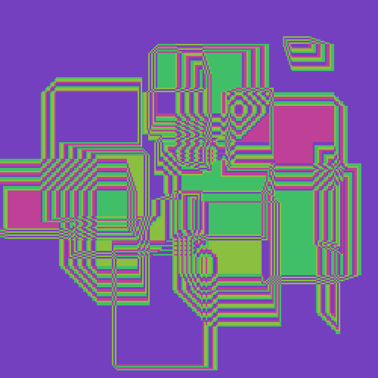 Superimposed Rectangles #124 static NFT preview