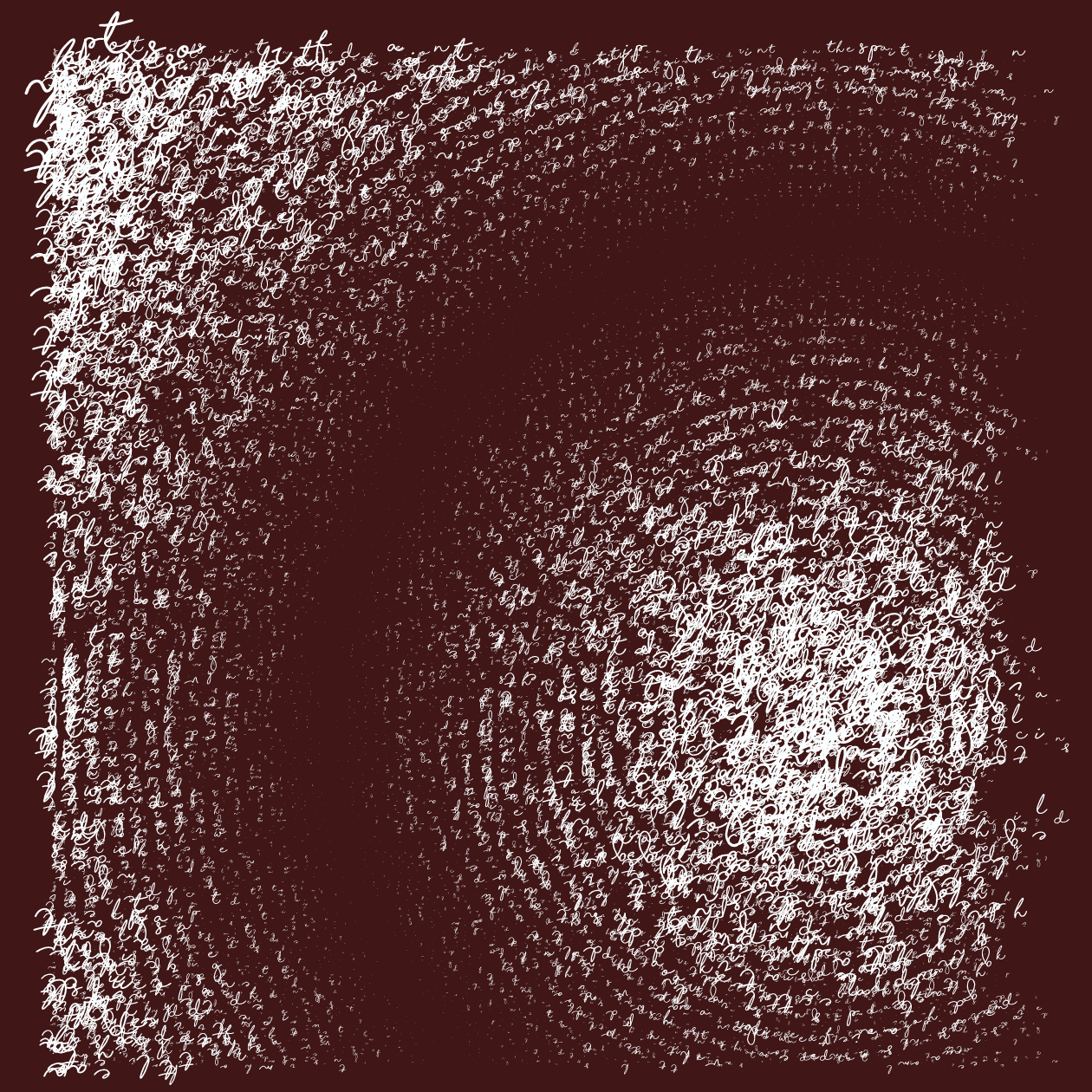 Asemic Writing 1o1 #13 static token preview
