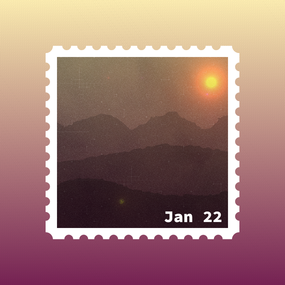 January 2022 stamp #9 static NFT preview