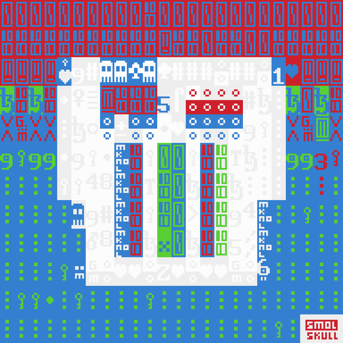 ASCII-SMOLSKULL #464 static token preview