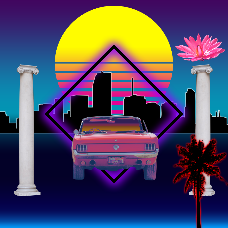 S Y N T H W A V E Nightlife Generator #16 static token preview