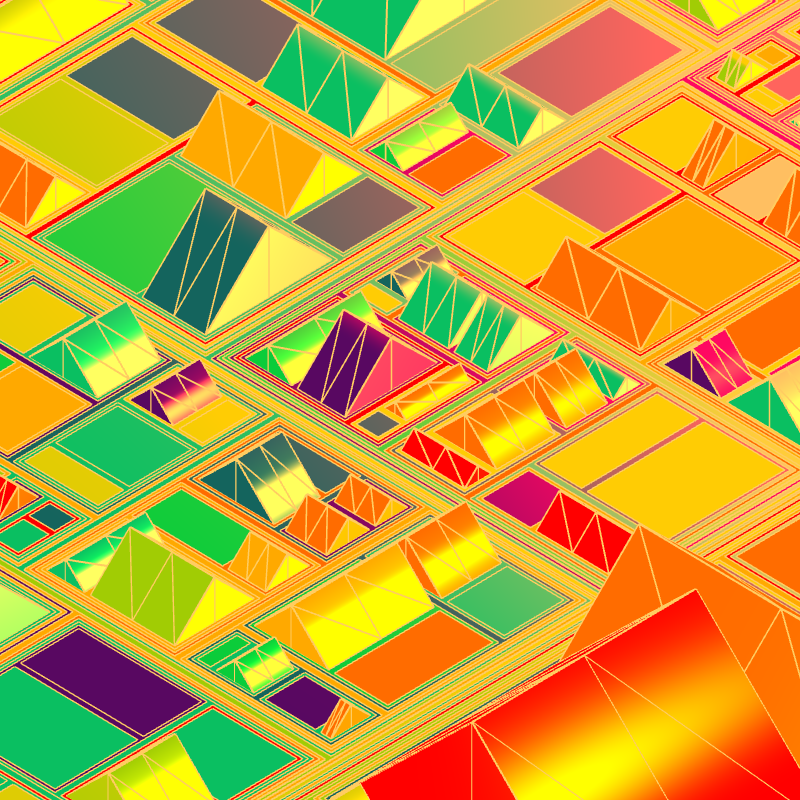 Geometric city #57 static NFT preview