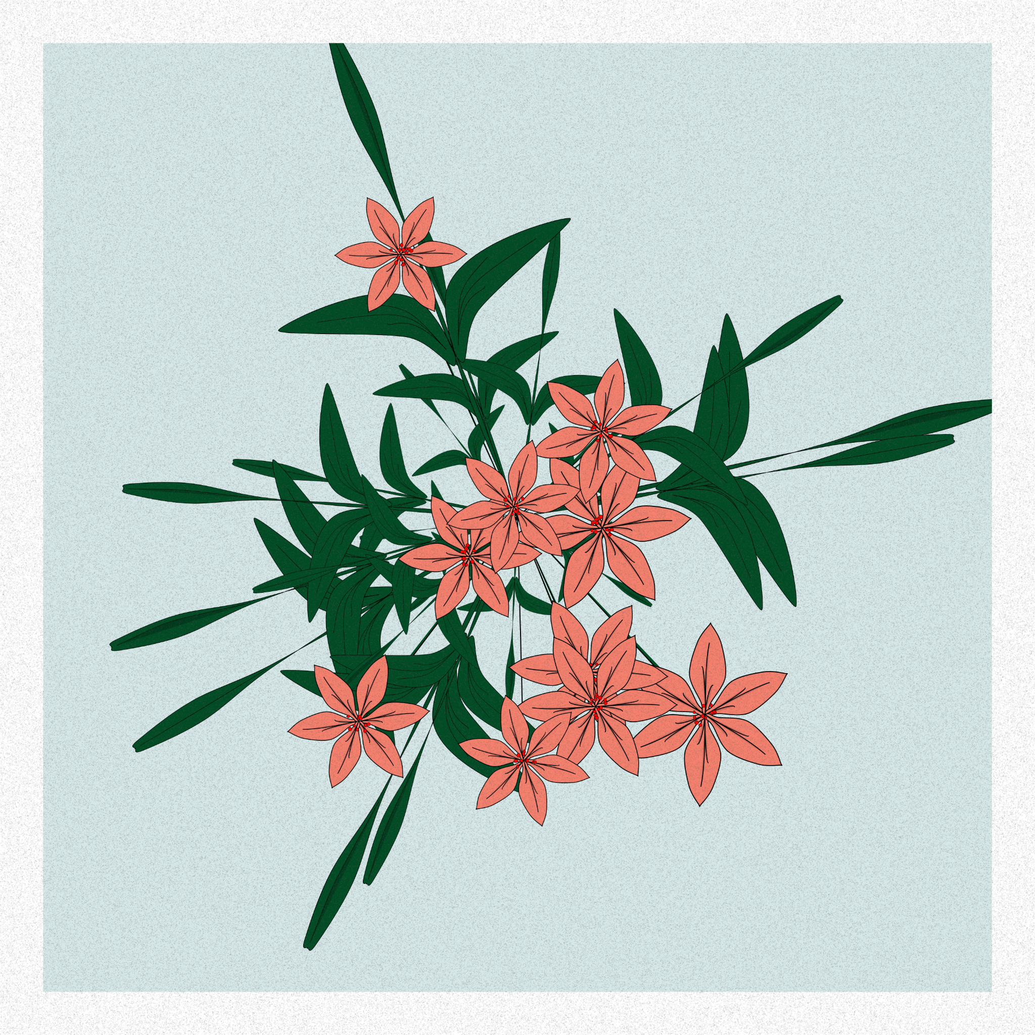 Flowers #160 static NFT preview