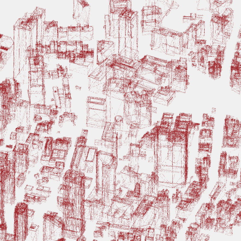 Algorithmic Drawing: Minato City Tokyo #78 static NFT preview
