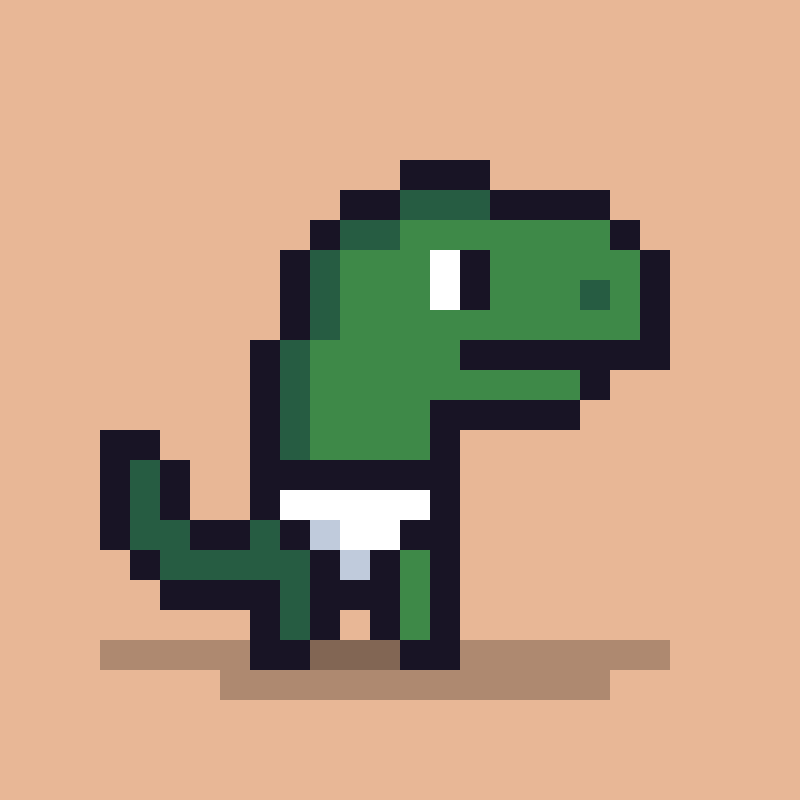 Pixel Dinos #33 static token preview