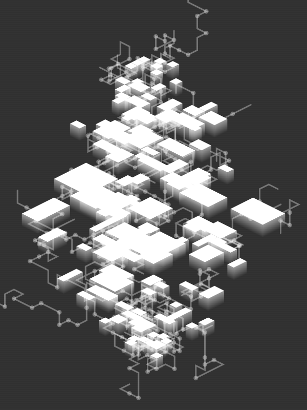 Floating Chained Platforms #58 static NFT preview