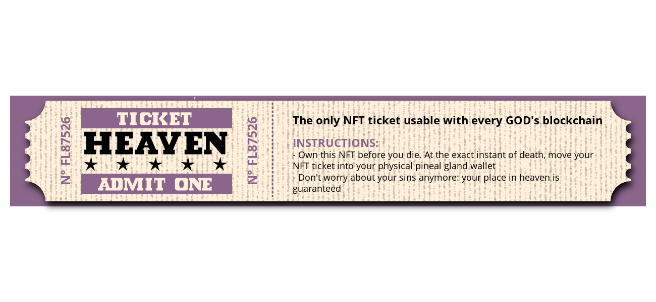 Ticket to Heaven #84 static token preview