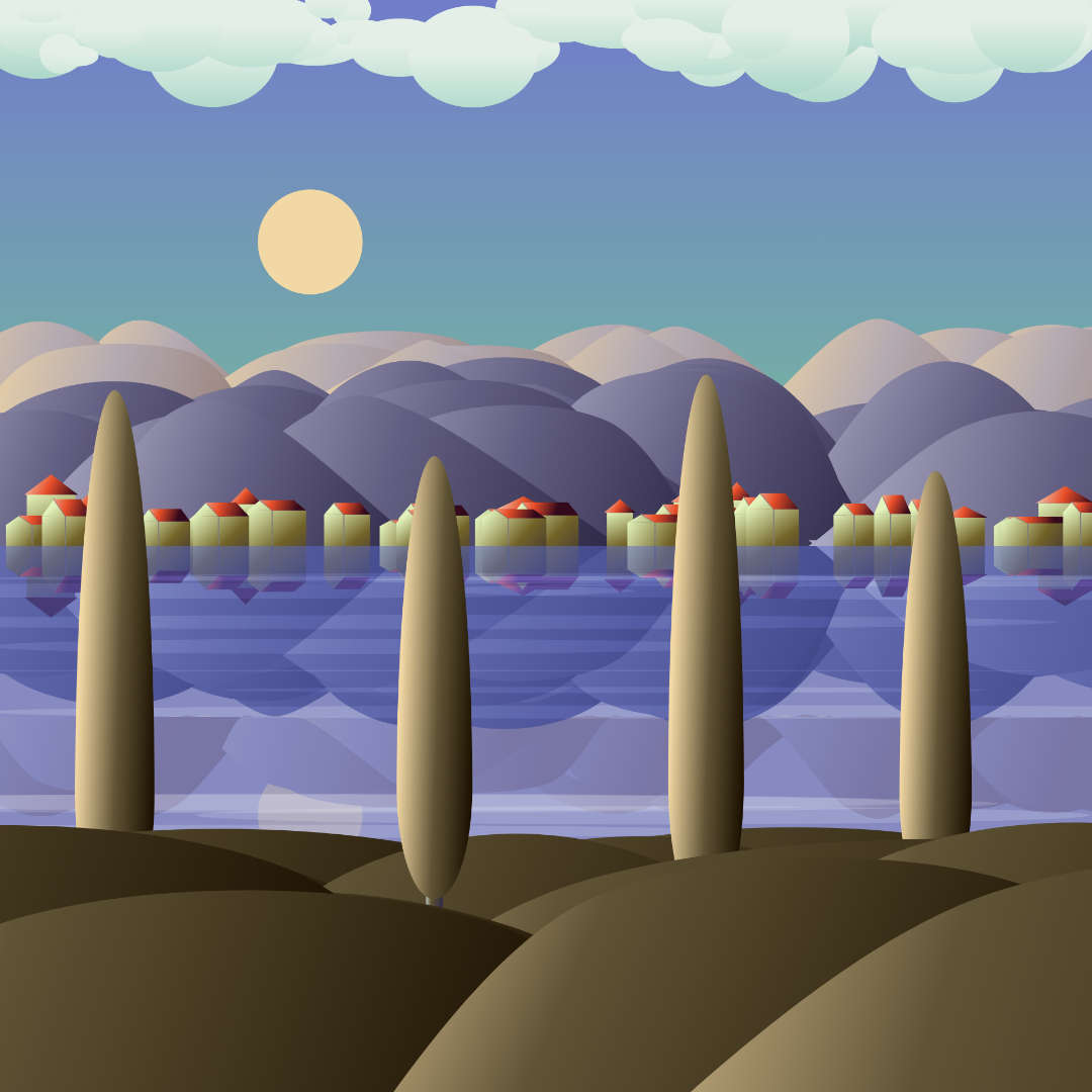 lakeside village #100 static NFT preview