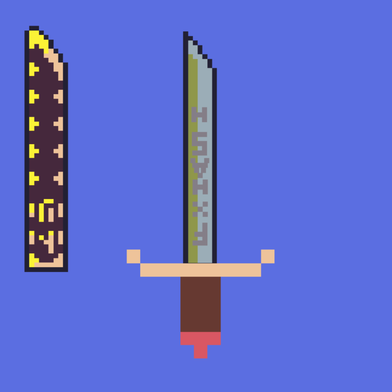 Generative Pixel Swords #1 static NFT preview