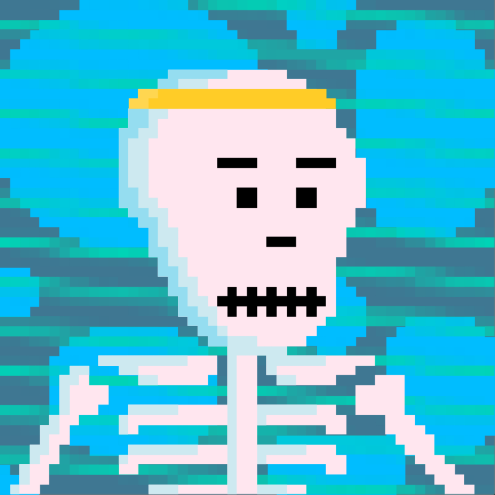 PIXEL SKULLETTI 1 #171 static NFT preview