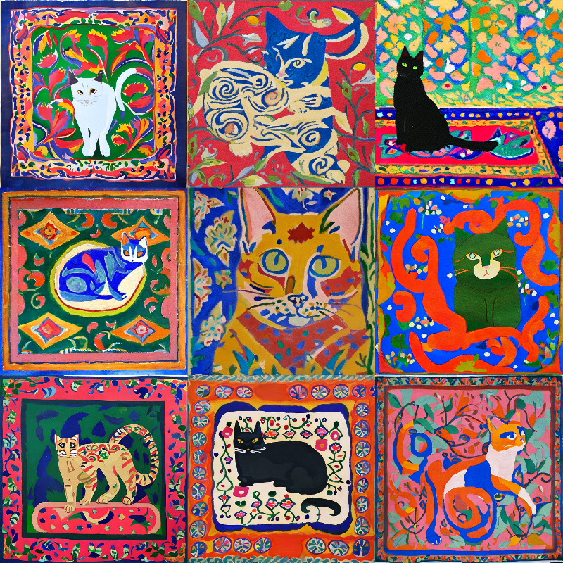 99 Patchworks of 9 Lives #24 static token preview